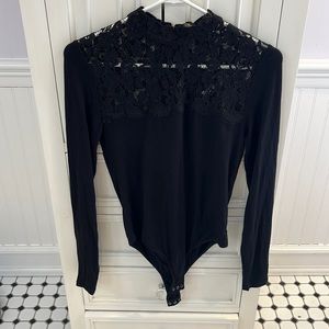 NWT Forever 21 Black Knit Body Suit